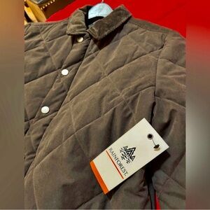 RAINFOREST Men's Quilted Dark Brown Puffer Jacket